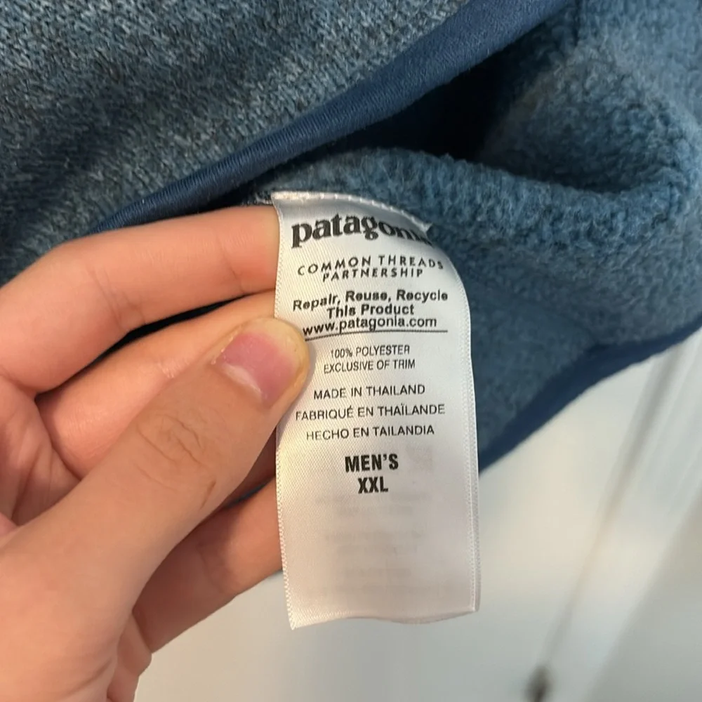 Patagonia Blue Zip Up Sweater for Men - Picture 4 of 6